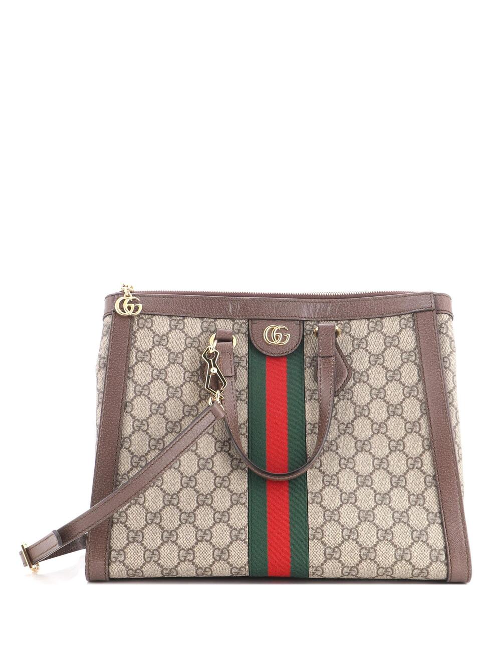 Gucci Ophidia Top Handle Tote Gg Coated #356634G16B
